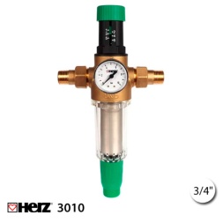Фильтр с редуктором давления Herz 3010 3/4" для холодной воды
