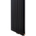 Радиатор Luxrad COLUMNUS, двухтрубный, 1800х450х66 мм, 1244 Вт, ZDС, черный матовый