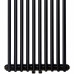Радиатор Luxrad COLUMNUS, двухтрубный, 1800х450х66 мм, 1244 Вт, ZDС, черный матовый
