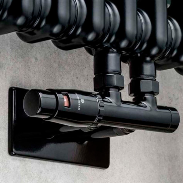 Радиатор Luxrad COLUMNUS, двухтрубный, 1800х450х66 мм, 1244 Вт, ZDС, черный матовый