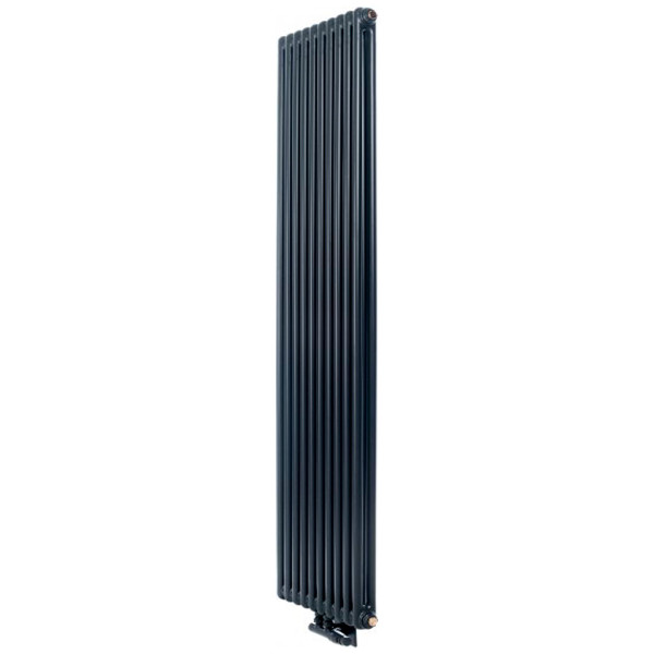 Радиатор Luxrad COLUMNUS, двухтрубный, 2000х450х66 мм, ZDС, 1387 Вт, антрацит