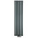 Радиатор трубчатый Luxrad Oval Double, вертикальный, 1700x410x72 мм, ZDC, 1420 Вт, антрацит