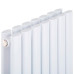 Радиатор трубчатый Luxrad Oval Double, вертикальный, 1700x410x72 мм, ZDC, 1420 Вт белый