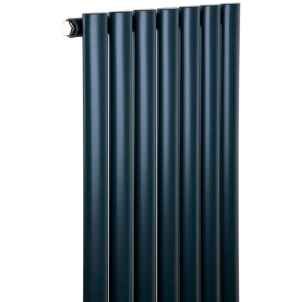 Радиатор трубчатый Luxrad Oval, вертикальный, 1700х410х50 мм, ZDC, 816 Вт, антрацит