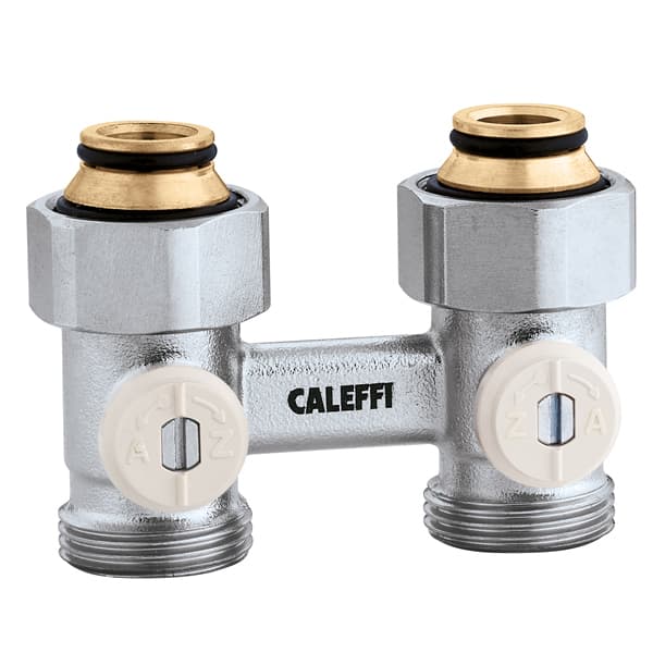 Кран нижнього підключення сталевого радіатора Ø3/4″ x 3/4″ прямий Caleffi S.p.a.
