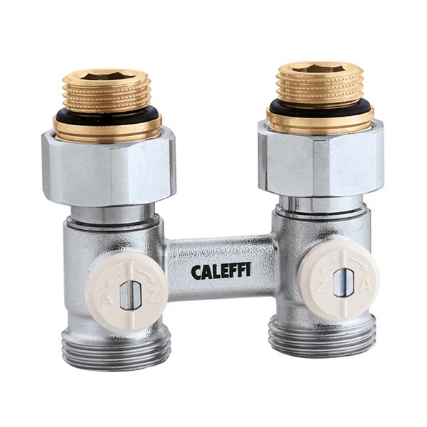 Кран нижнього підключення сталевого радіатора Ø1/2″ x 3/4″ прямий Caleffi S.p.a.