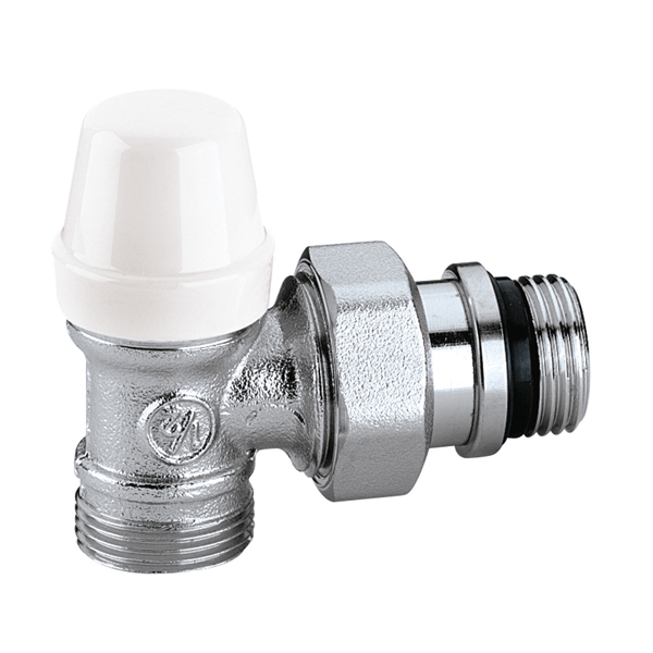 Кран радіаторний відсікаючий М23 x 1,5 х 1/2″ кутовий 10 bar Caleffi S.p.a.
