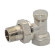 Кран радіаторний відсікаючий Ø1/2″ кутовий PN10 +95°C Idrosanitaria Bonomi