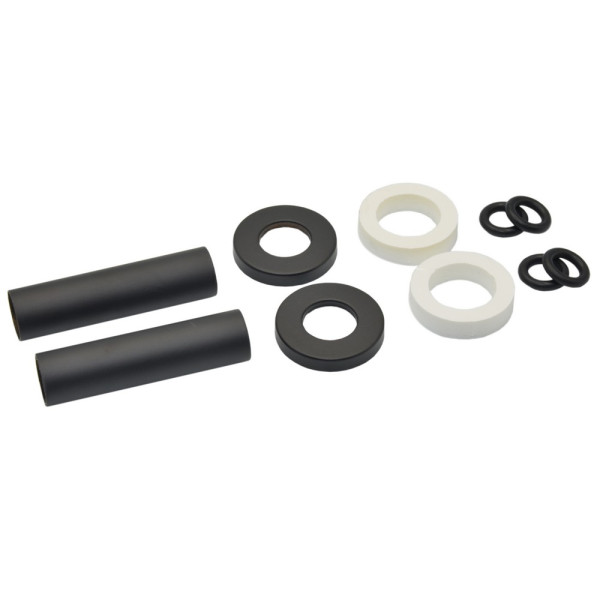 Комплект трубок + накладок Ø38-Ø18-L70 мм BLACK MATTE Carlo Poletti Srl