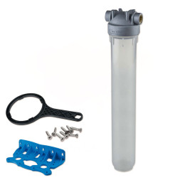 Фільтр-колба антимікробна DP MONO SANIC 1/2″ OT (латунь) 20″ 45°C 8 bar KIT Atlas Filtri s.r.l.