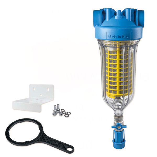 Фільтр самопромивний HYDRA BIG Ø11/2 ″ (пластик) + картридж RAH (нержавійка) 90 mcr KIT Q=15 м3/год. Atlas Filtri s.r.l.