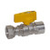Кран (ГАЗ) прямий Ø1″ В х 1 1/4″ В (накидка гайка) BIANCHI F.lli S.p.A.