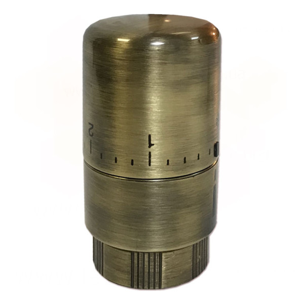 Термостатична латунна головка (рідинний сенсор) BRUSH BRONZE M30 x 1,5 Carlo Poletti Srl