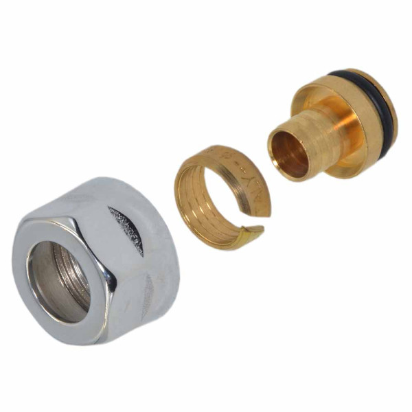 Гайка для PEX труби Ø16 x 2,2 мм x 3/4″ EK ХРОМ Carlo Poletti Srl