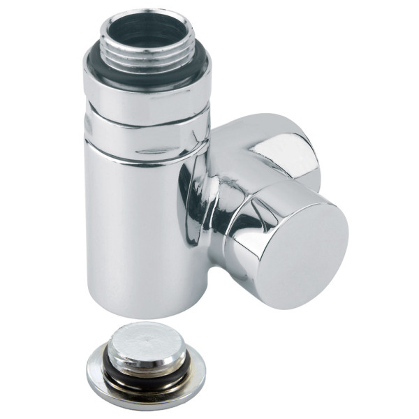 Кран відсікаючий трьохосьовий ХРОМ Ø1/2″ SX (лівий) COMBI CORNER (підкл. тену) Carlo Poletti Srl
