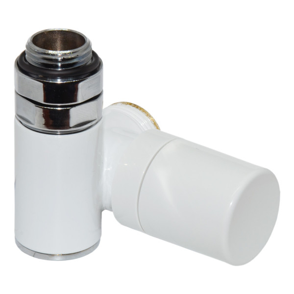 Кран-термостат трьохосьовий БІЛИЙ Ø1/2″x3/4″ SX (лівий) COMBI CORNER (підкл. тену) Carlo Poletti Srl