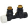 Вузел термостатичний FIRST PIASTRE BLACK MATTE кутовий Ø1/2″ З x 3/4″ EK 50 мм ЛІВИЙ Carlo Poletti Srl
