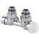 Вузол термостатичний FIRST PIASTRE ХРОМ кутовий Ø1/2″ З x 3/4″ EK 50 мм Carlo Poletti Srl