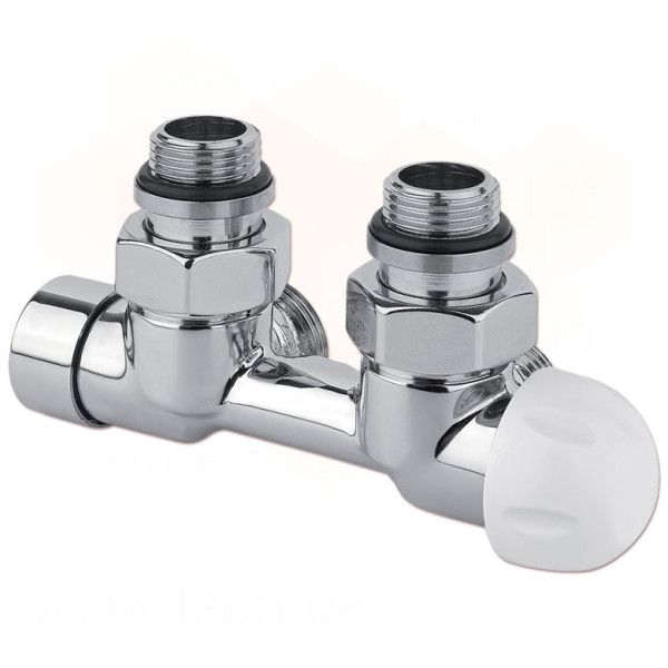 Вузол термостатичний FIRST PIASTRE ХРОМ кутовий Ø1/2″ З x 3/4″ EK 50 мм Carlo Poletti Srl