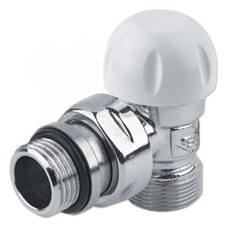 Термоклапан кутовий ХРОМ Ø1/2″ х 24-19 FIRST THERMO Carlo Poletti Srl