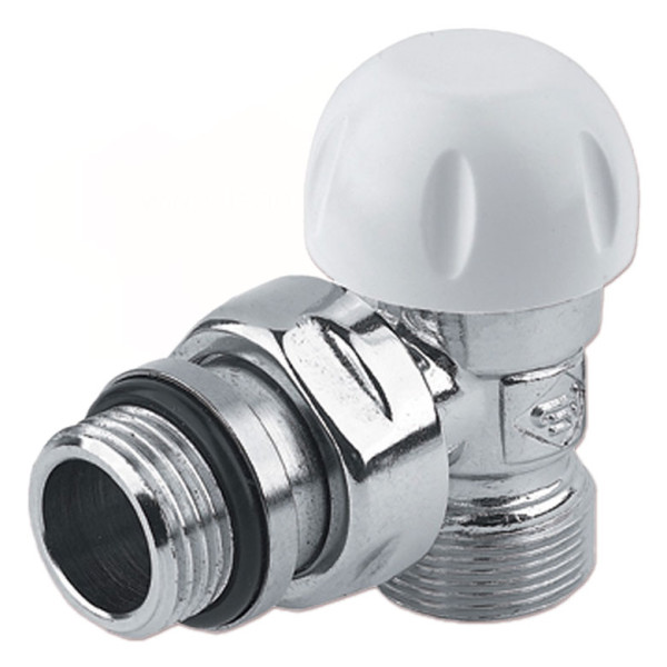 Термоклапан кутовий ХРОМ Ø1/2″ х 24-19 FIRST THERMO Carlo Poletti Srl