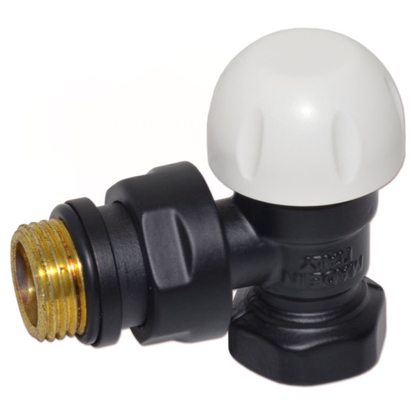 Термоклапан кутовий BLACK MATTE Ø1/2″ FIRST THERMO Carlo Poletti Srl