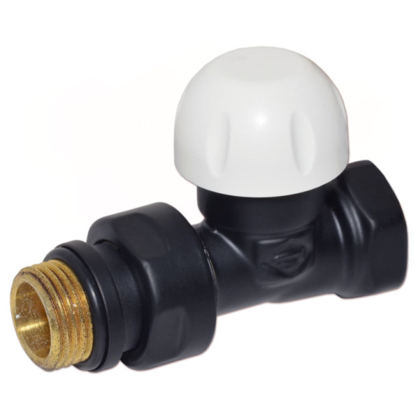 Термоклапан прямий BLACK MATTE Ø1/2″ FIRST THERMO Carlo Poletti Srl