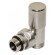 Кран радіаторний кутовий BRUSH SILVER Ø1/2″ х 24-19 COMPACT Carlo Poletti Srl