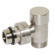 Кран відсікаючий кутовий BRUSH SILVER Ø1/2″ х 24-19 COMPACT Carlo Poletti Srl
