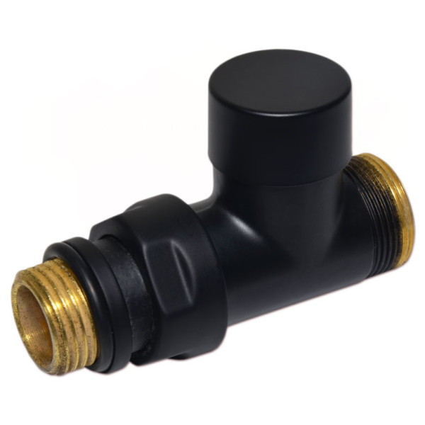 Кран відсікаючий прямий BLACK MATTE Ø1/2″ х 24-19 COMPACT Carlo Poletti Srl