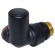 Кран відсікаючий трьохосьовий BLACK MATTE Ø1/2″ х 24-19 DX (правий) FIRST CORNER Carlo Poletti Srl