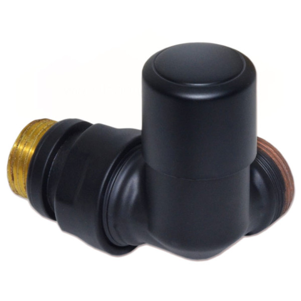 Кран відсікаючий трьохосьовий BLACK MATTE Ø1/2″ х 24-19 SX (лівий) FIRST CORNER Carlo Poletti Srl
