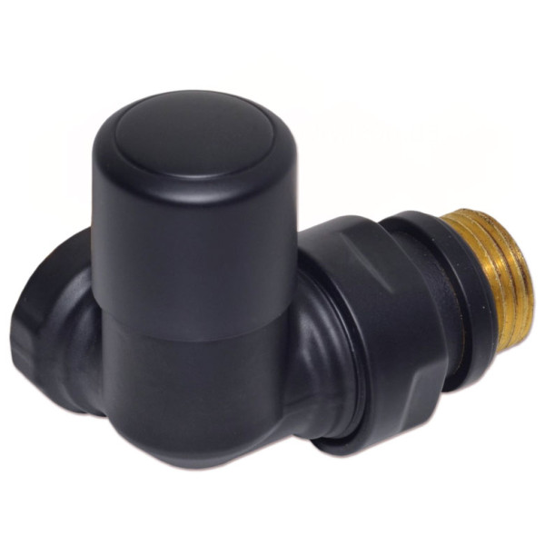 Кран відсікаючий трьохосьовий BLACK MATTE Ø1/2″ DX (правий) FIRST CORNER Carlo Poletti Srl