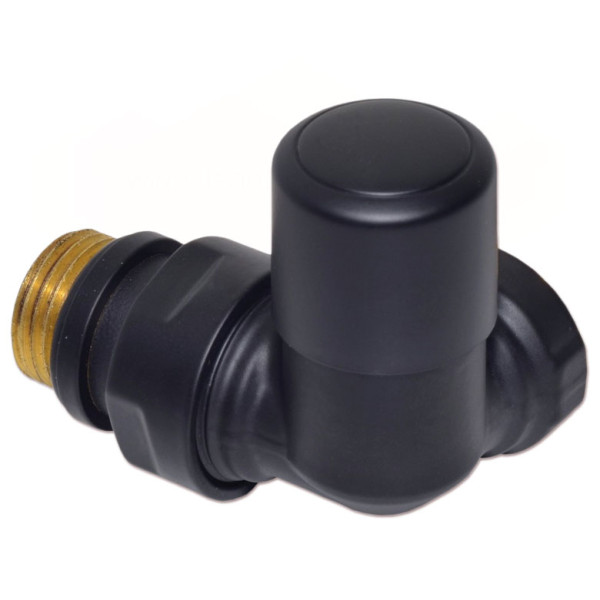 Кран відсікаючий трьохосьовий BLACK MATTE Ø1/2″ SX (лівий) FIRST CORNER Carlo Poletti Srl