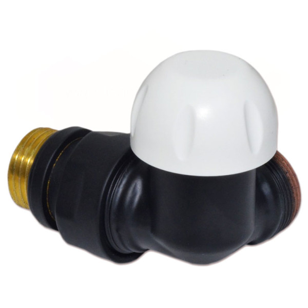 Термоклапан трьохосьовий BLACK MATTE Ø1/2″ х 24-19 SX (лівий) FIRST CORNER Carlo Poletti Srl