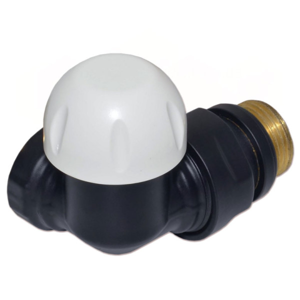 Термоклапан трьохосьовий BLACK MATTE Ø1/2″ DX (провий) FIRST CORNER Carlo Poletti Srl