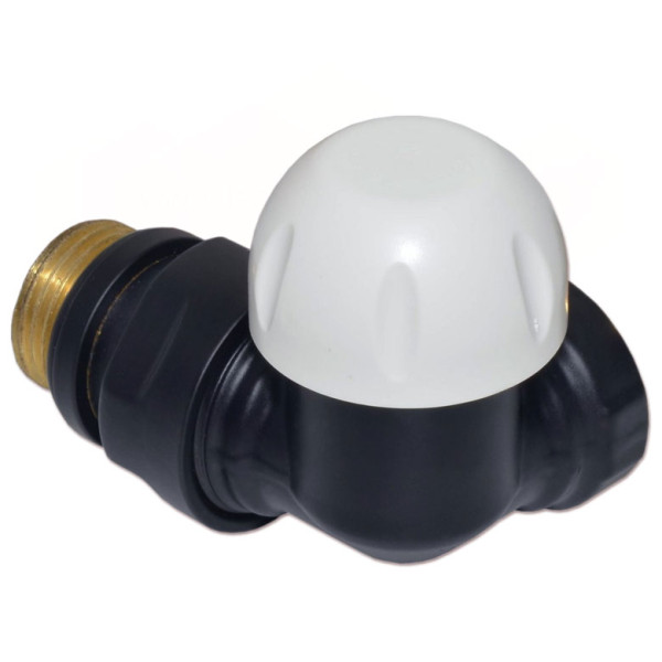 Термоклапан трьохосьовий BLACK MATTE Ø1/2″ SX (лівий) FIRST CORNER Carlo Poletti Srl