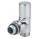 Кран радіаторний кутовий ХРОМ Ø1/2″ х 24-19 CYLINDER Carlo Poletti Srl