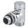 Кран відсікаючий кутовий ХРОМ Ø1/2″ х 24-19 CYLINDER Carlo Poletti Srl