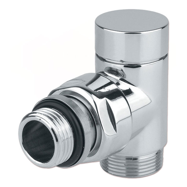 Кран відсікаючий кутовий ХРОМ Ø1/2″ х 24-19 CYLINDER Carlo Poletti Srl