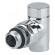 Кран відсікаючий кутовий ХРОМ Ø1/2″ CYLINDER Carlo Poletti Srl