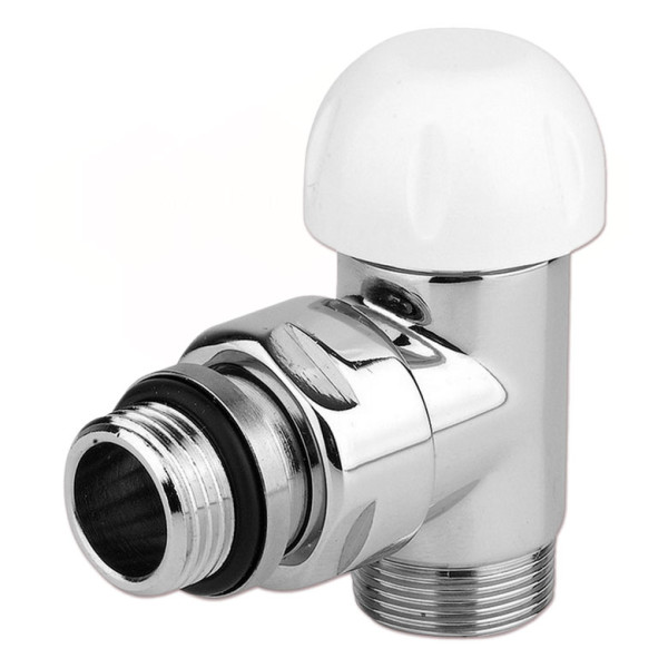 Термоклапан кутовий ХРОМ Ø1/2″ х 24-19 CYLINDER THERMO Carlo Poletti Srl