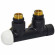 Вузол термостатичний TWIN THERMO BLACK MATTE кут. Ø1/2″ З x 3/4″ EK 50 мм ЛІВИЙ Carlo Poletti Srl