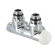 Вузел термостатичний TWIN THERMO ХРОМ кутовий ПРАВИЙ Ø1/2″ З x 3/4″ EK 50 мм Carlo Poletti Srl