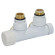 Вузел термостатичний TWIN THERMO БІЛИЙ кутовий ЛІВИЙ Ø1/2″ З x 3/4″ EK 50 мм Carlo Poletti Srl