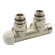 Вузел термостатичний TWIN THERMO НІКЕЛЬ кутовий ЛІВИЙ Ø1/2″ З x 3/4″ EK 50 мм Carlo Poletti Srl