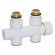 Вузел термостатичний TWIN THERMO БІЛИЙ прямий Ø1/2″ З x 3/4″ EK 50 мм Carlo Poletti Srl