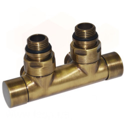 Узел отсекающий TWIN BRUSH BRONZE угловой Ø1/2″ С x 3/4″ EK 50 мм Carlo Poletti Srl