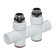 Вузел відсікаючий TWIN БІЛИЙ прямий Ø1/2″ З x 3/4″ EK 50 мм Carlo Poletti Srl