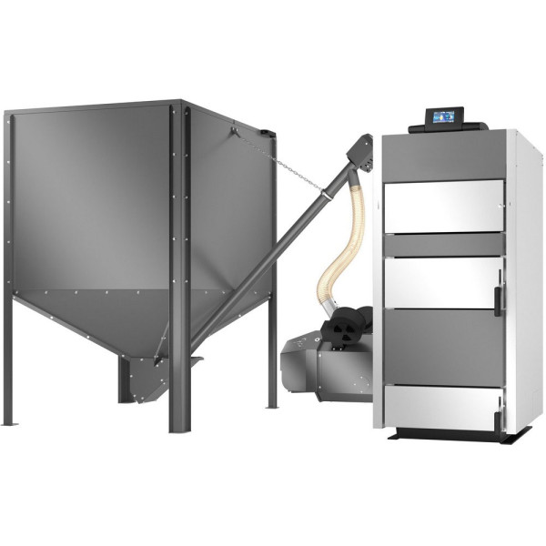 Пелетний котел CLASSIC SEG PELLET 200 PLATINUM 60-200 kW LEFT (до 2000 м²) самоочистний пальник METAL-FACH Sp. z o. o.